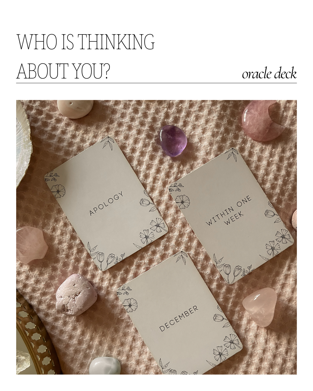 Who is thinking about you?