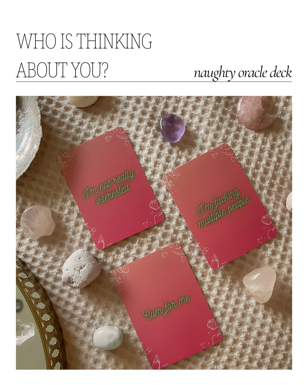 Who is thinking about you?