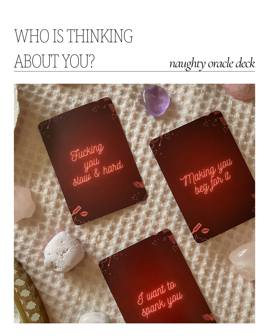 Who is thinking about you?