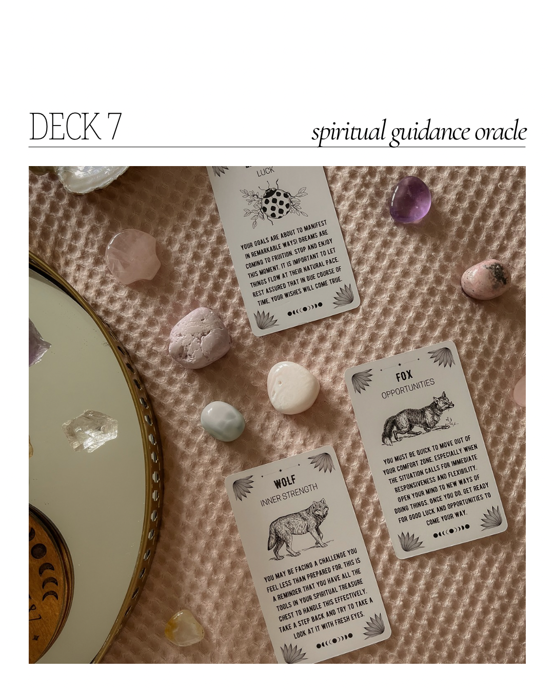 Spiritual guidance oracle messages