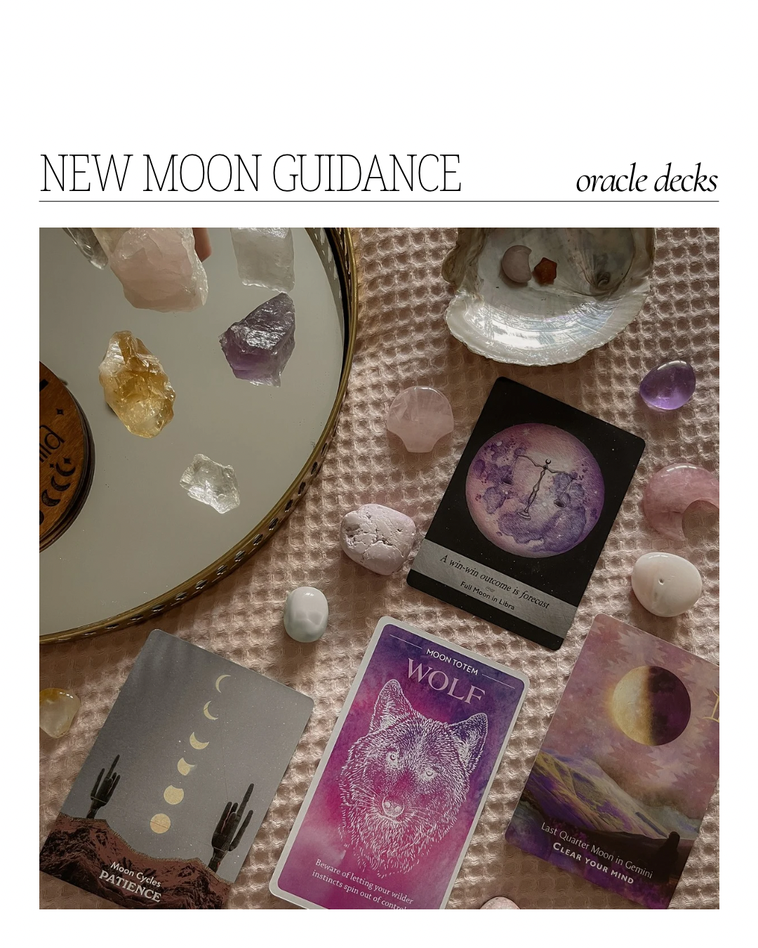 New Moon Guidance Oracle Reading
